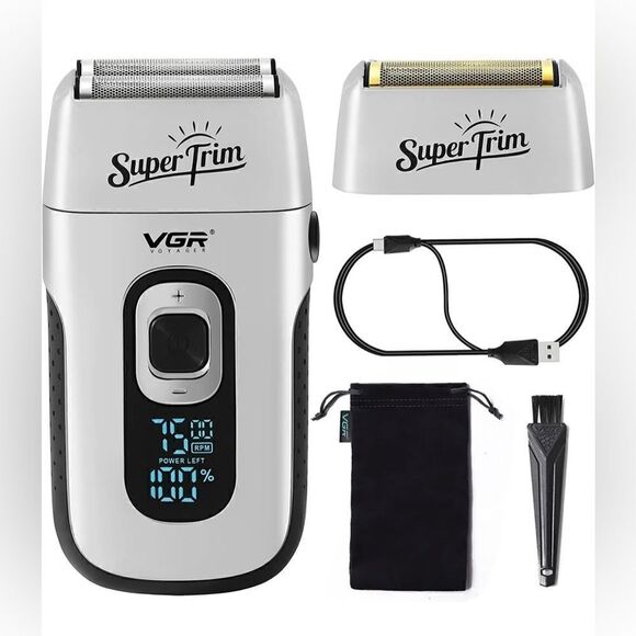 Men's Professional Rechargeable Electric Shaver Trimmer Razor Hair Beard Shaving - Picture 1 of 8